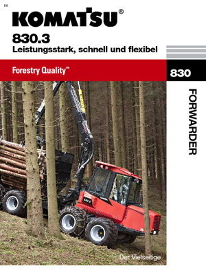Vyvážecí traktory Komatsu 830.3
