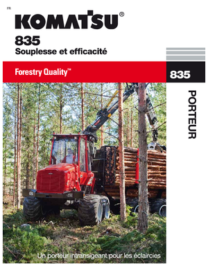 Vyvážecí traktory Komatsu 835