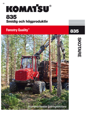 Vyvážecí traktory Komatsu 835