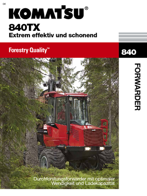 Vyvážecí traktory Komatsu 840 TX