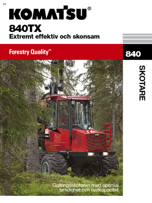 Vyvážecí traktory Komatsu 840 TX