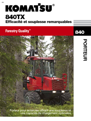 Vyvážecí traktory Komatsu 840 TX