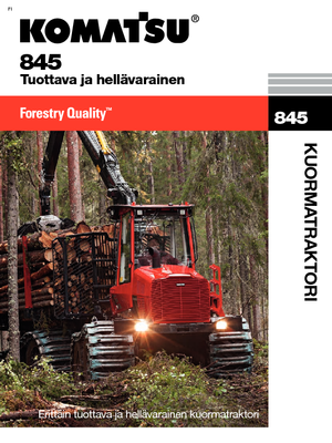 Vyvážecí traktory Komatsu 845