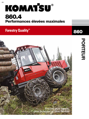 Vyvážecí traktory Komatsu 860.4