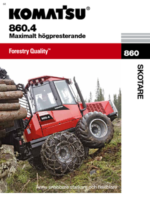 Vyvážecí traktory Komatsu 860.4