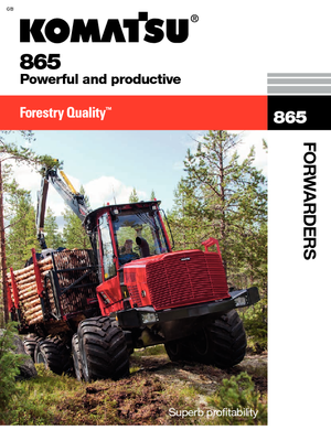 Vyvážecí traktory Komatsu 865 6WD