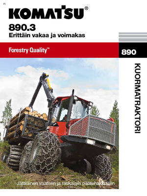 Vyvážecí traktory Komatsu 890.3