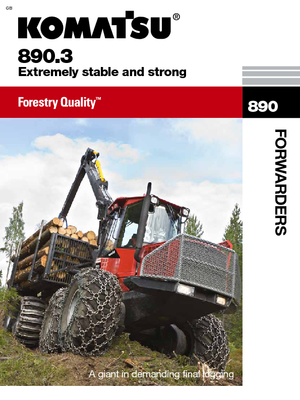 Vyvážecí traktory Komatsu 890.3