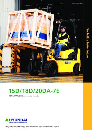 Čelní vysokozdvižné dieselové vozíky Hyundai 18D-7E