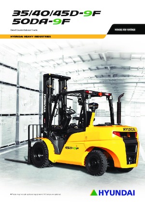Čelní vysokozdvižné dieselové vozíky Hyundai 35D-9F