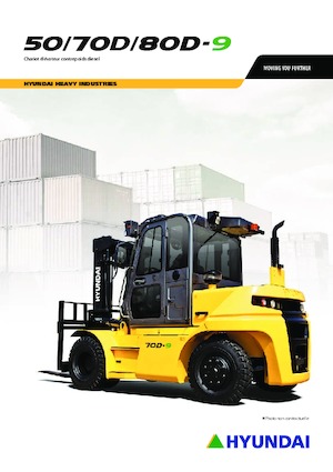 Čelní vysokozdvižné dieselové vozíky Hyundai 45D-9