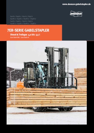 Čelní vysokozdvižné dieselové vozíky Doosan D55C-7