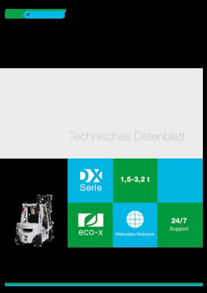 Čelní vysokozdvižné dieselové vozíky UniCarriers DX 20