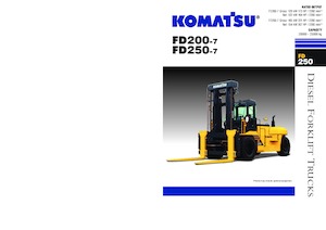 Čelní vysokozdvižné dieselové vozíky Komatsu FD200-7