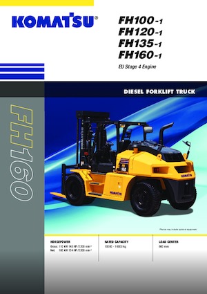 Čelní vysokozdvižné dieselové vozíky Komatsu FH135-1