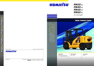 Čelní vysokozdvižné dieselové vozíky Komatsu FH45-2