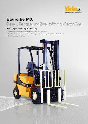 Čelní vysokozdvižné dieselové vozíky Yale GDP 25MX