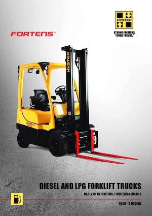Čelní vysokozdvižné dieselové vozíky Hyster H1.6FT