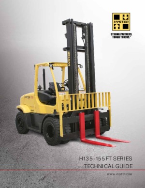 Čelní vysokozdvižné dieselové vozíky Hyster H135FT