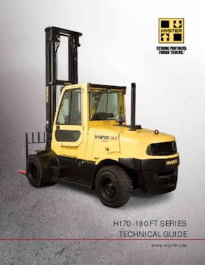 Čelní vysokozdvižné dieselové vozíky Hyster H190FT 