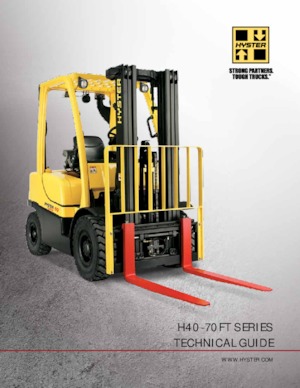 Čelní vysokozdvižné dieselové vozíky Hyster H60FT