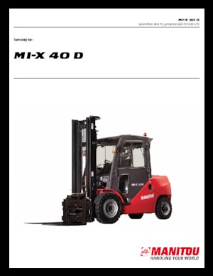 Čelní vysokozdvižné dieselové vozíky Manitou MI-X 40 D
