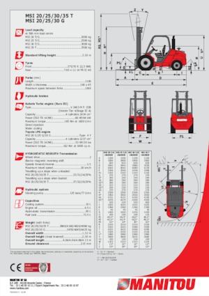 Terénní vysokozdvižné vozíky Manitou MSI 35 3B / FT4