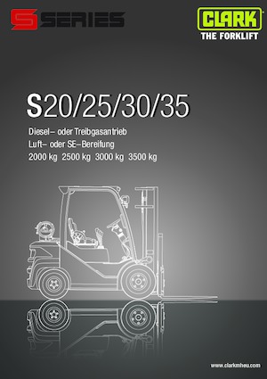 Čelní vysokozdvižné dieselové vozíky Clark S 35 D
