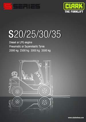 Čelní vysokozdvižné dieselové vozíky Clark S 35 D