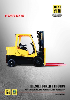 Čelní vysokozdvižné dieselové vozíky Hyster S7.0FT