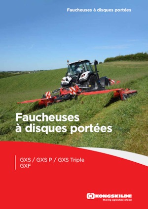 Čelní diskové žací lišty s kondicionérem Kongskilde GXF 3605 P