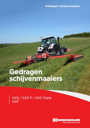 Čelní diskové žací lišty s kondicionérem Kongskilde GXF 3605 P