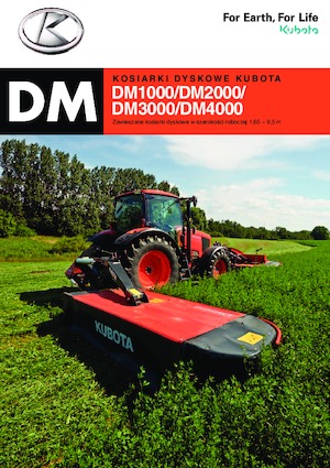 Čelní diskové žací lišty bez kondicionéru Kubota DM4032