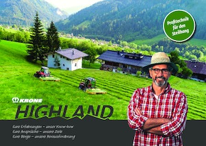 Čelní diskové žací lišty bez kondicionéru Krone EasyCut F 320 Highland