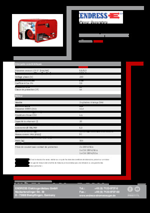 Benzínové elektrocentrály Endress ESE 1006 HG-GT ES ISO Duplex