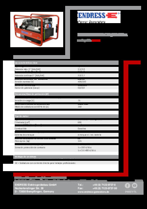 Benzínové elektrocentrály Endress ESE 1006 SDHS-DC ES / 30-300 A