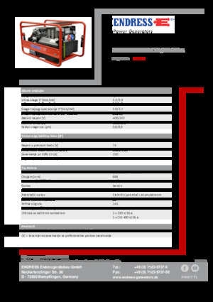 Benzínové elektrocentrály Endress ESE 1006 SDHS-DC ES / 30-300 A