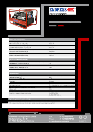 Benzínové elektrocentrály Endress ESE 1006 SDHS-DC ES / 30-300 A