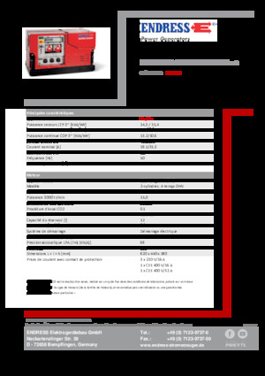 Benzínové elektrocentrály Endress ESE 1308 DBG ES ISO Duplex Silent