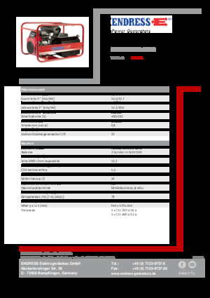 Benzínové elektrocentrály Endress ESE 1506 DHS-GT ES 