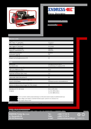 Benzínové elektrocentrály Endress ESE 1506 DHS-GT ES 