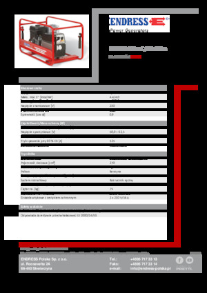 Benzínové elektrocentrály Endress ESE 404 SHS-AC / 30-180 A 