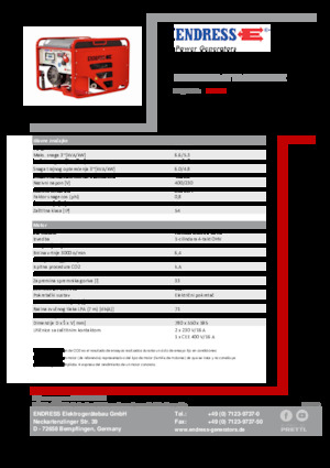 Benzínové elektrocentrály Endress ESE 606 DHG-GT ES ISO Duplex