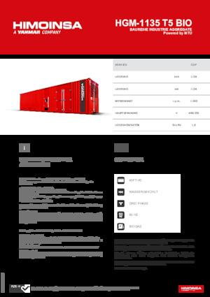 Benzínové elektrocentrály HIMOINSA HGM-1135 T5 BIO