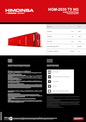 Benzínové elektrocentrály HIMOINSA HGM-2030 T5 NG