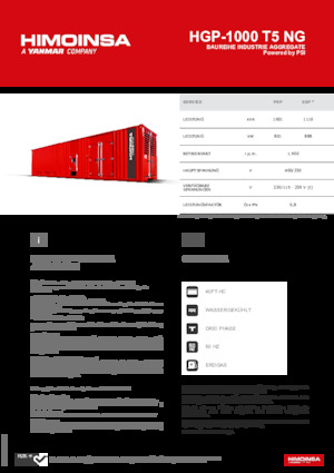 Benzínové elektrocentrály HIMOINSA HGP-1000 T5 NG