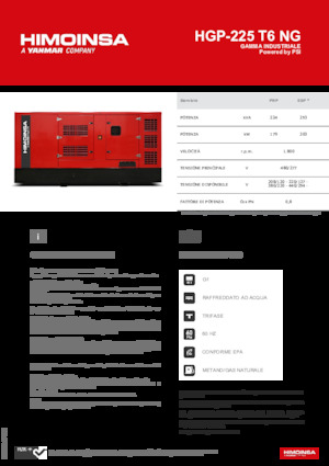 Benzínové elektrocentrály HIMOINSA HGP-225 T6 NG