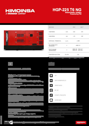 Benzínové elektrocentrály HIMOINSA HGP-225 T6 NG