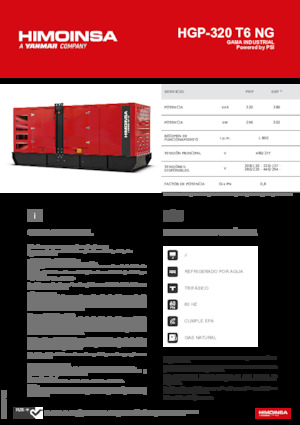 Benzínové elektrocentrály HIMOINSA HGP-320 T6 NG