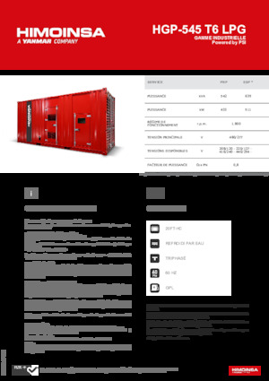 Benzínové elektrocentrály HIMOINSA HGP-545 T6 LPG